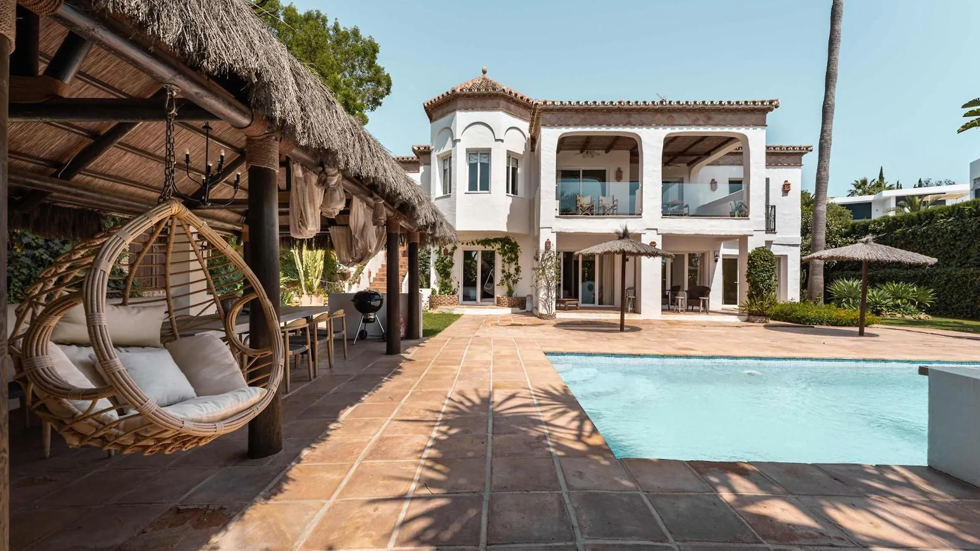 Villa Los Olivos Boho Style Pool Tranquile Marbella Spain