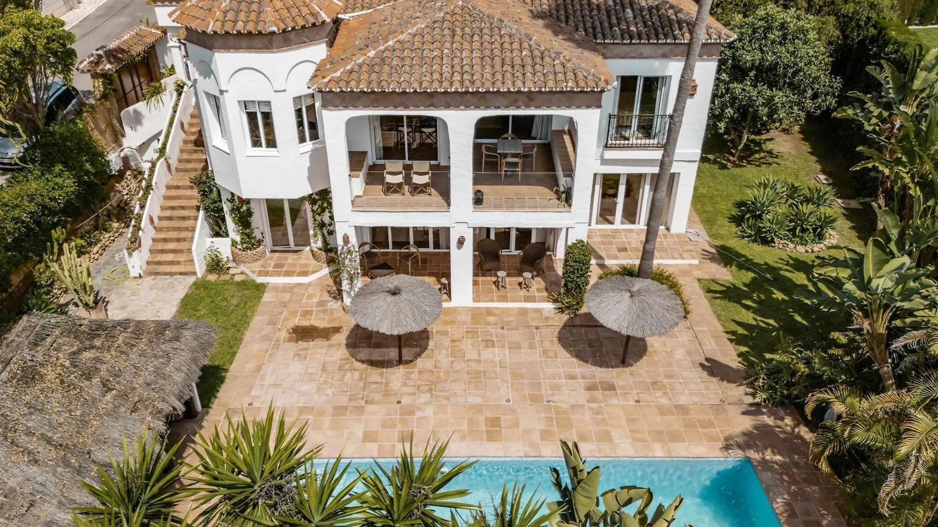 Villa Los Olivos Boho Style Pool Tranquile Marbella Spain